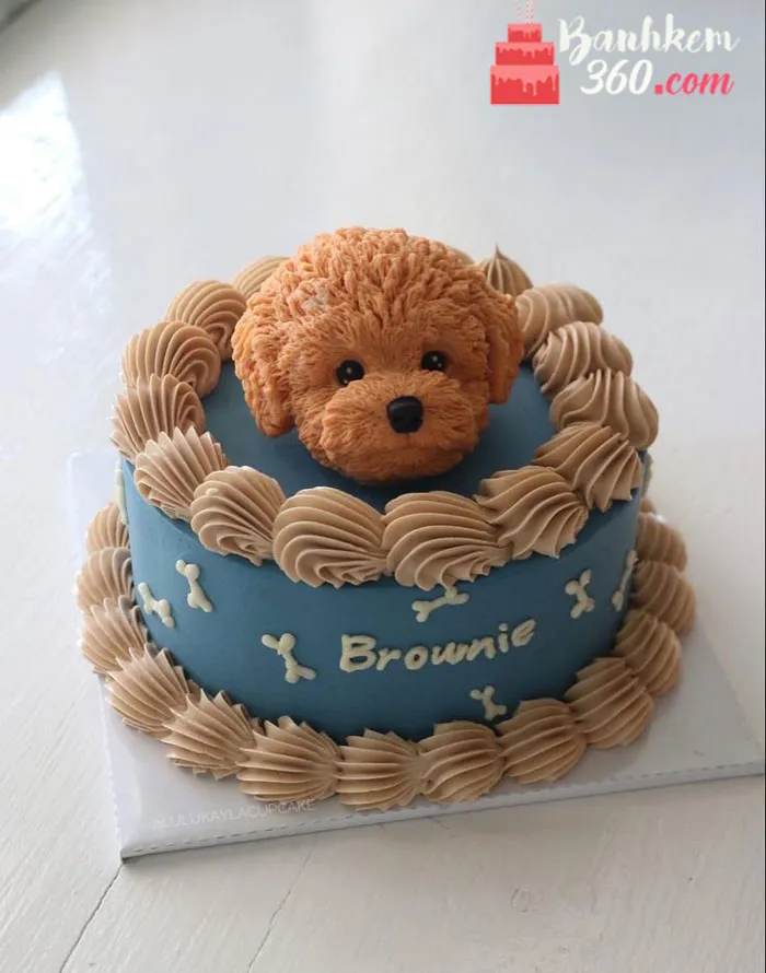 Mẫu Bánh Sinh Nhật Hình Con Chó Độc Đáo, Đáng Yêu Cho Mọi Lứa Tuổi