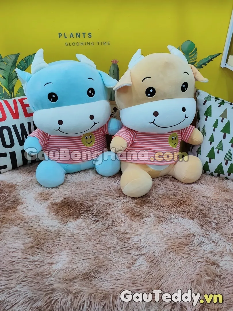 Bò Bông Áo Sọc Mặt Cười