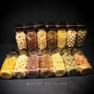 Bộ thức ăn dinh dưỡng 7 lọ cho chuột hamster, đảm bảo nguồn dinh dưỡng cân bằng