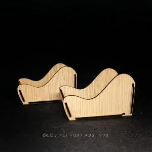 Bồn tắm gỗ Hamster lắp ghép, dùng cho việc vệ sinh chuột lang