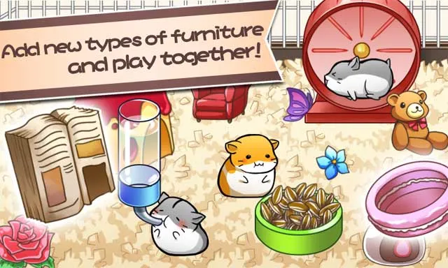 Các loại đồ chơi, nội thất và phụ kiện phong phú để trang trí chuồng trong game nuôi chuột hamster