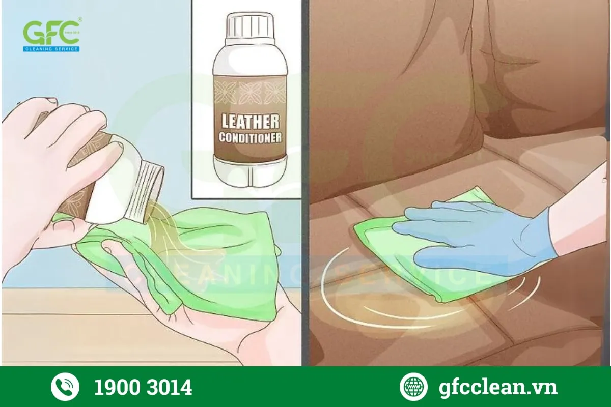 Chất dưỡng da ghế sofa giúp bề mặt ghế trở nên bóng loáng và không bay màu