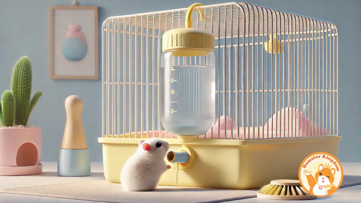 Cẩm nang nuôi chuột hamster chuẩn bị bình nước sạch và cách vệ sinh bình