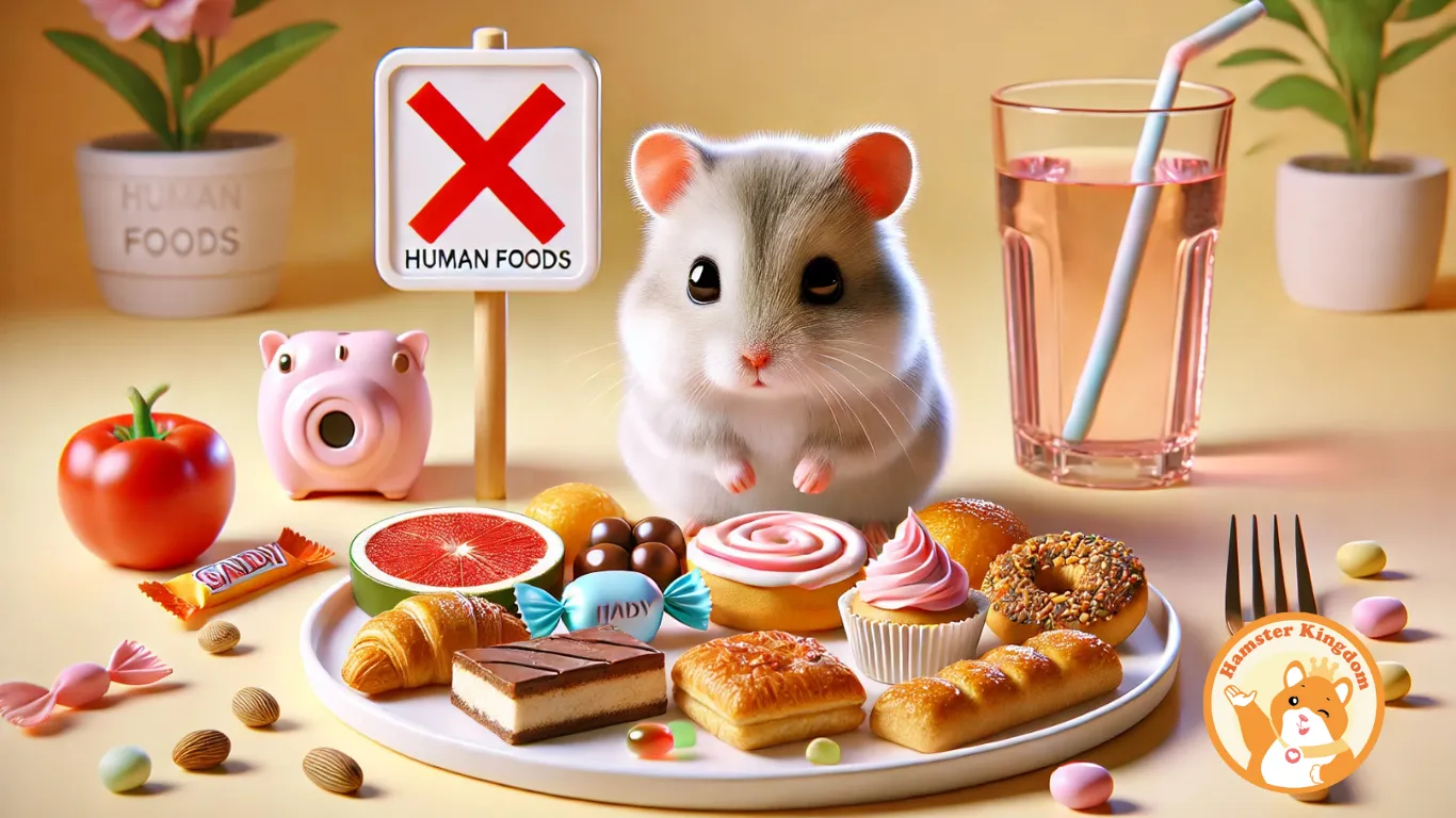 Cẩm nang nuôi chuột hamster tránh cho ăn đồ ngọt hoặc thức ăn của con người