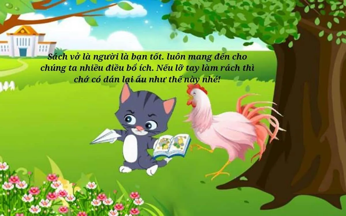 Câu chuyện mèo con và quyển sách