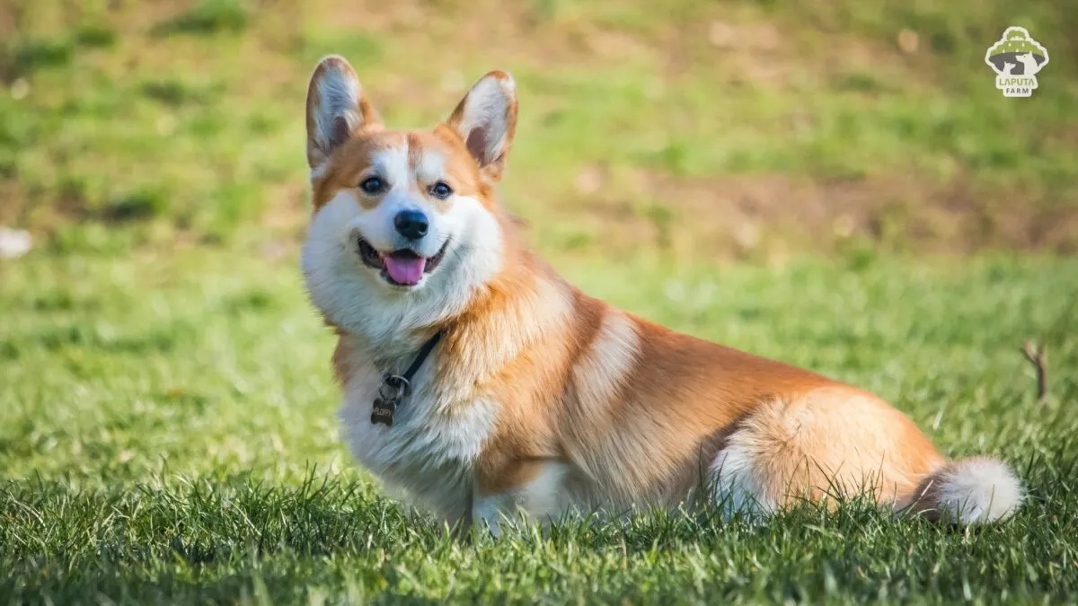chú chó corgi cardian có đôi tai lớn dựng đứng