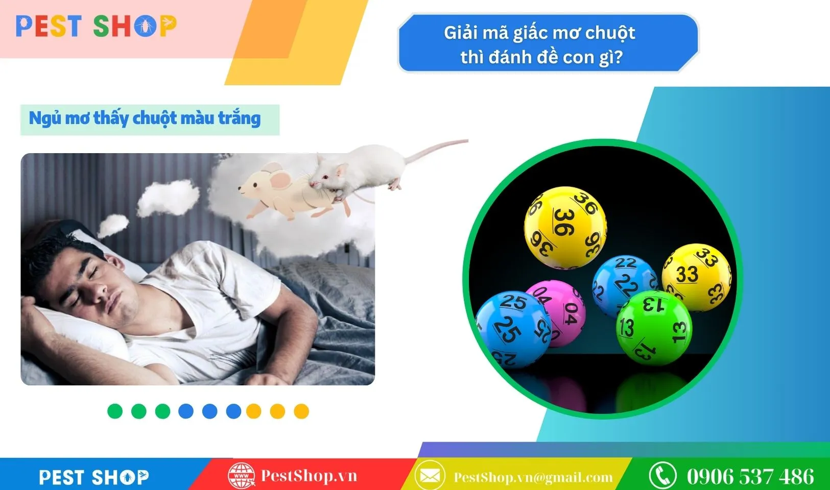 Chuột bạch trắng đại diện cho may mắn, số con chuột cống.