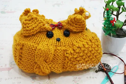 Chuột Hamster Cùng Đàn: Hướng dẫn khâu ráp các miếng đan len lại với nhau