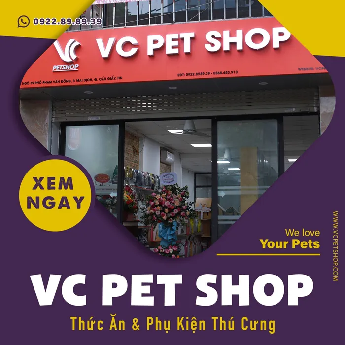 Cửa hàng thú cưng chuyên cung cấp thức ăn hạt dinh dưỡng cho chó Corgi tại TP. HCM
