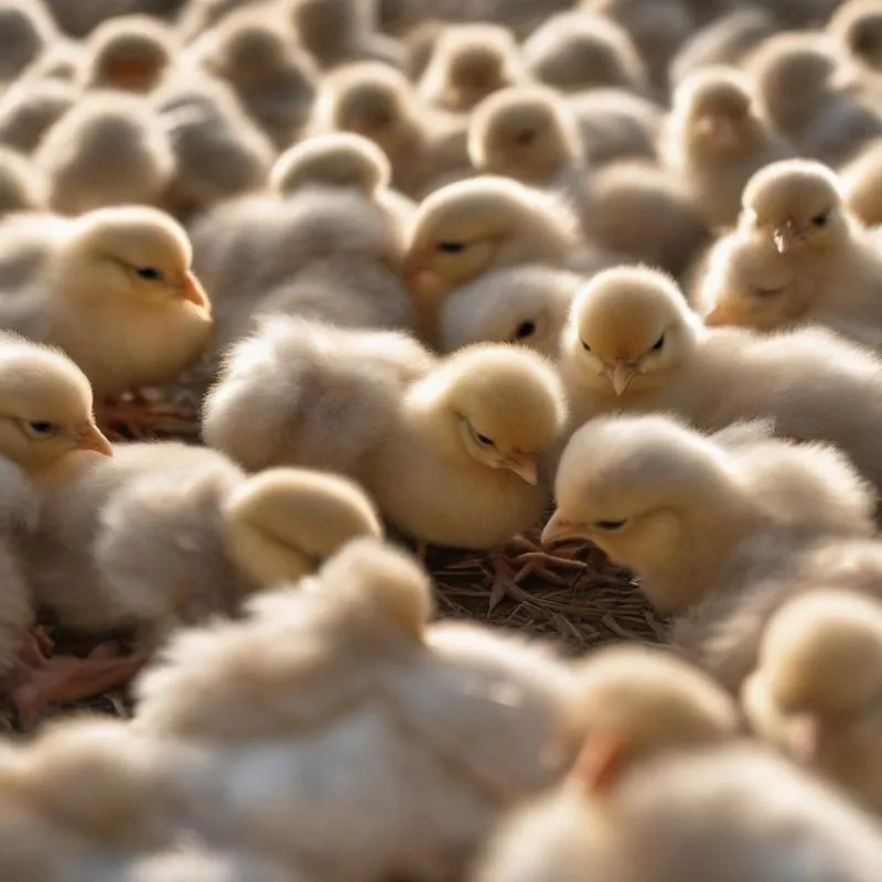 Cung cấp thức ăn dạng crumbles và nước uống có bổ sung điện giải cho gà con