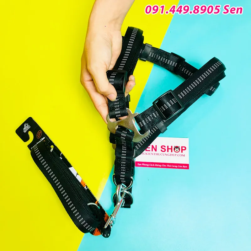 Dây Dắt Màu Nâu Đẹp Mắt, Phối Hợp Hoàn Hảo Với Quần Áo Cho Chó Alaska