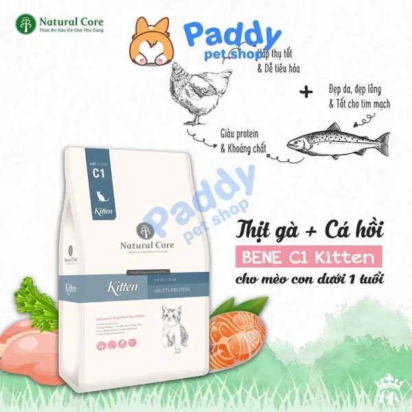 Hạt hữu cơ Natural Core Kitten cho mèo con