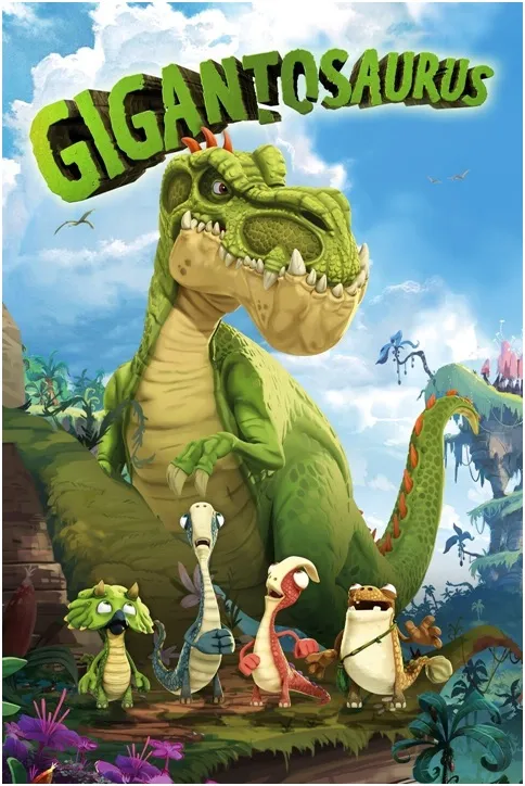 Hình ảnh bộ phim hoạt hình Khủng Long Khổng Lồ Gigantosaurus, một trong những nội dung của kênh Disney Junior HD