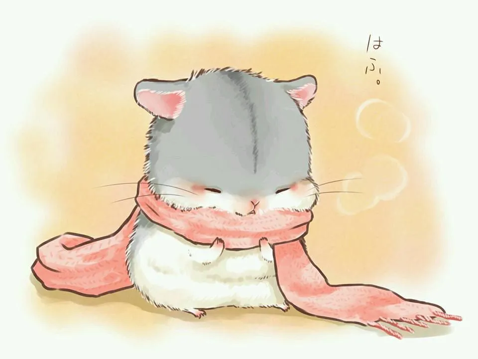 Hình ảnh chuột hamster anime với biểu cảm mạnh mẽ và cuốn hút