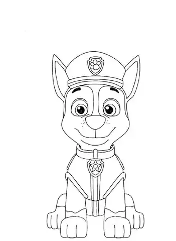 Các mẫu tranh tô màu chó cứu hộ đa dạng nhân vật