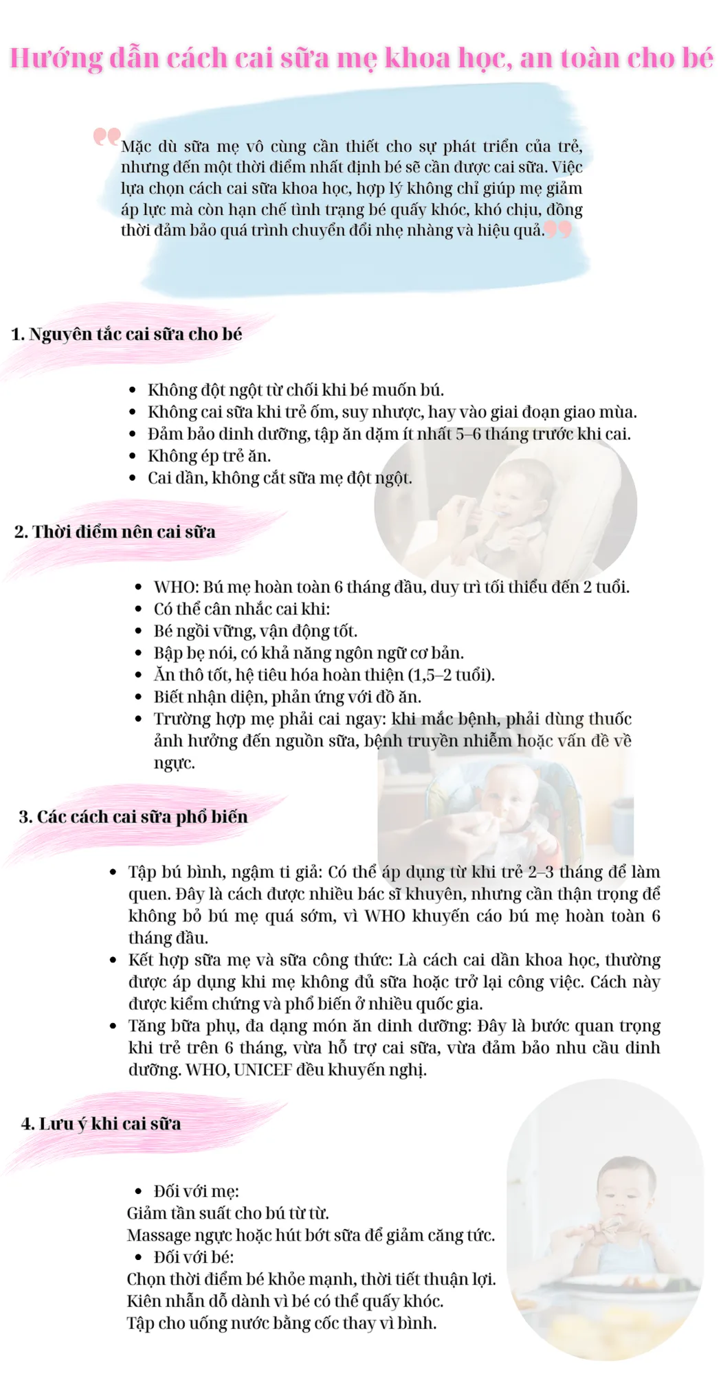 Cách Nuôi Con Bằng Sữa Mẹ Khoa Học Và Toàn Diện Cho Bé Phát Triển