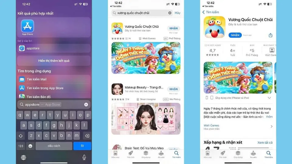 Hướng dẫn tải thế giới chuột chũi moly trên iOS