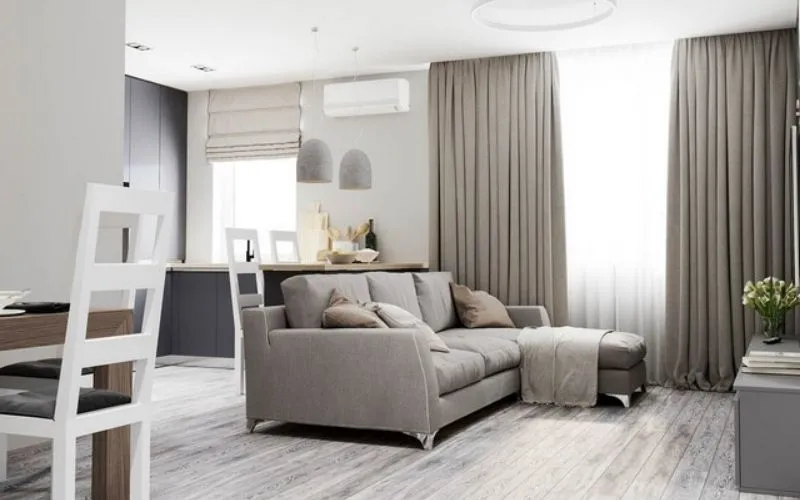 Kết hợp với màu sơn tương đồng thanh lịch và trang nhã