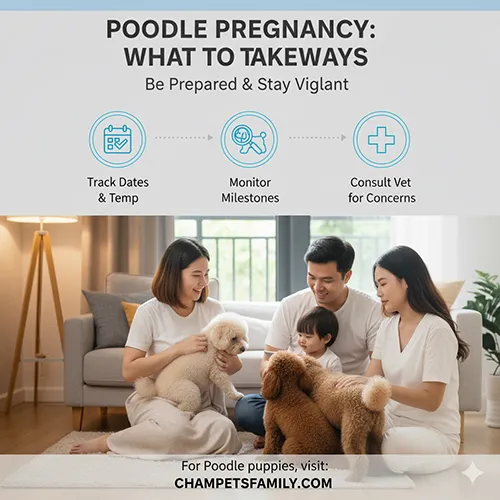 ✅ Kết luận &amp; lưu ý khi chó Poodle mang thai: theo dõi, chăm sóc &amp; liên hệ Chạm Pets Family