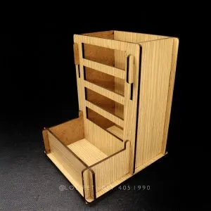 Khay cỏ 2 in 1 gỗ lắp ghép, giúp cung cấp cỏ khô vệ sinh