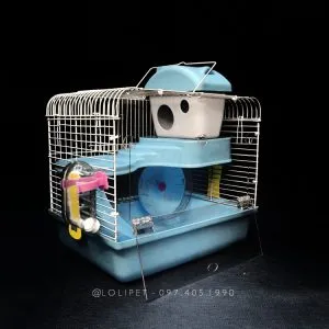 Lồng Hamster Tiểu Hoàng Tử với đầy đủ bánh xe và nhà ngủ