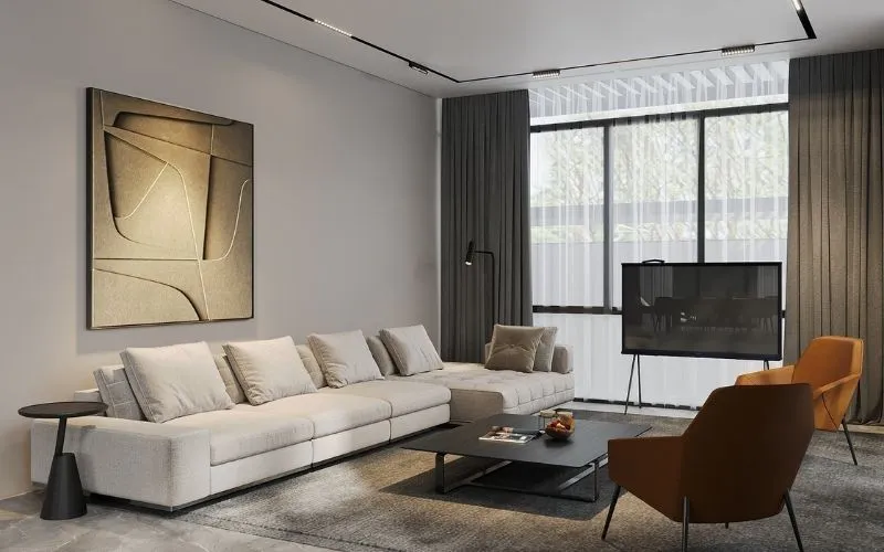 Màu xám tro giúp thư giãn thị giác và mang lại năng lượng tích cực sau ngày dài