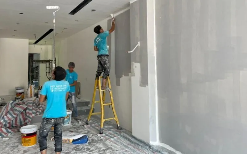 New Home - đội ngũ sơn nhà màu xám lông chuột chuyên nghiệp