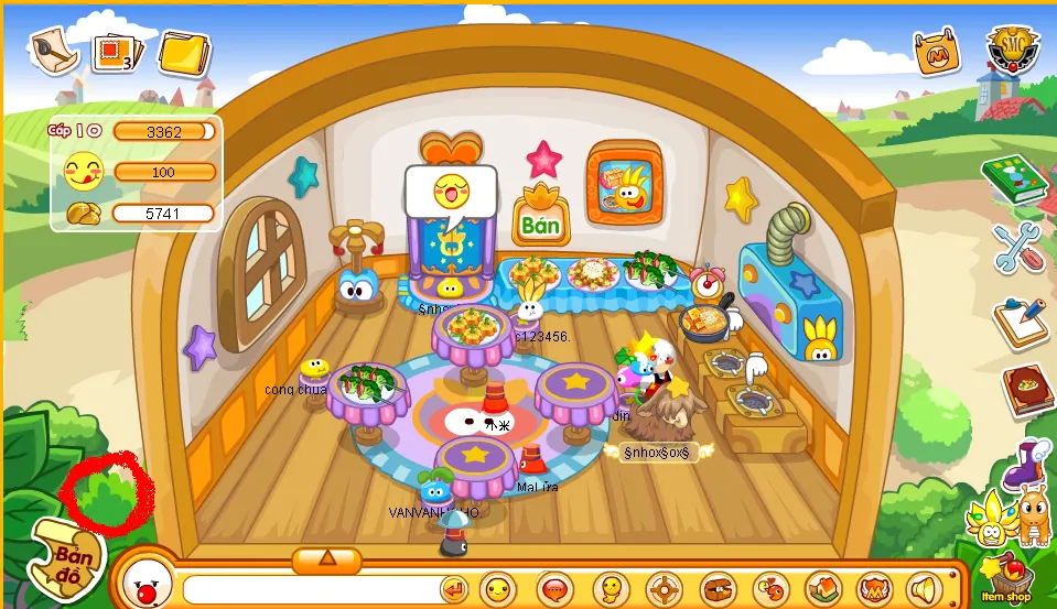 Ngôi nhà của chuột chũi Moly trong thế giới game, hình ảnh đại diện cho vương quốc chuột chũi moly mobile