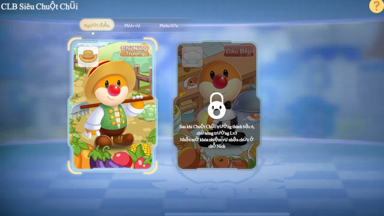 Người chơi chọn nghề nghiệp mong muốn như bác sĩ, đầu bếp trong Moly Mobile