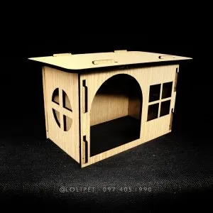 Nhà gỗ vuông lắp ghép, nơi ẩn náu quan trọng cho chuột lang