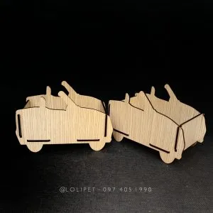 Nhà tắm gỗ Hamster xe hơi lắp ghép, phụ kiện vệ sinh và đồ chơi