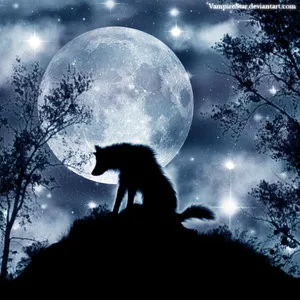 Sói cô độc dưới trăng, hình mẫu cho các cảnh hoạt hình mang tính biểu tượng