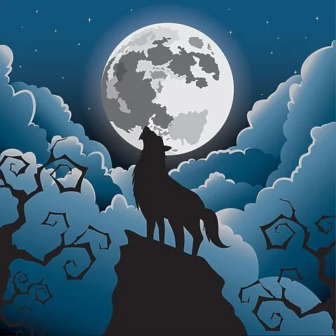 Sói và trăng, sự kết hợp nghệ thuật biểu tượng vượt thời gian