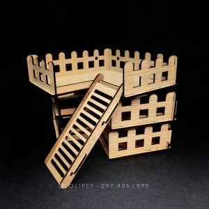 Tầng lửng treo chữ L lắp ghép, tối ưu không gian lồng nuôi