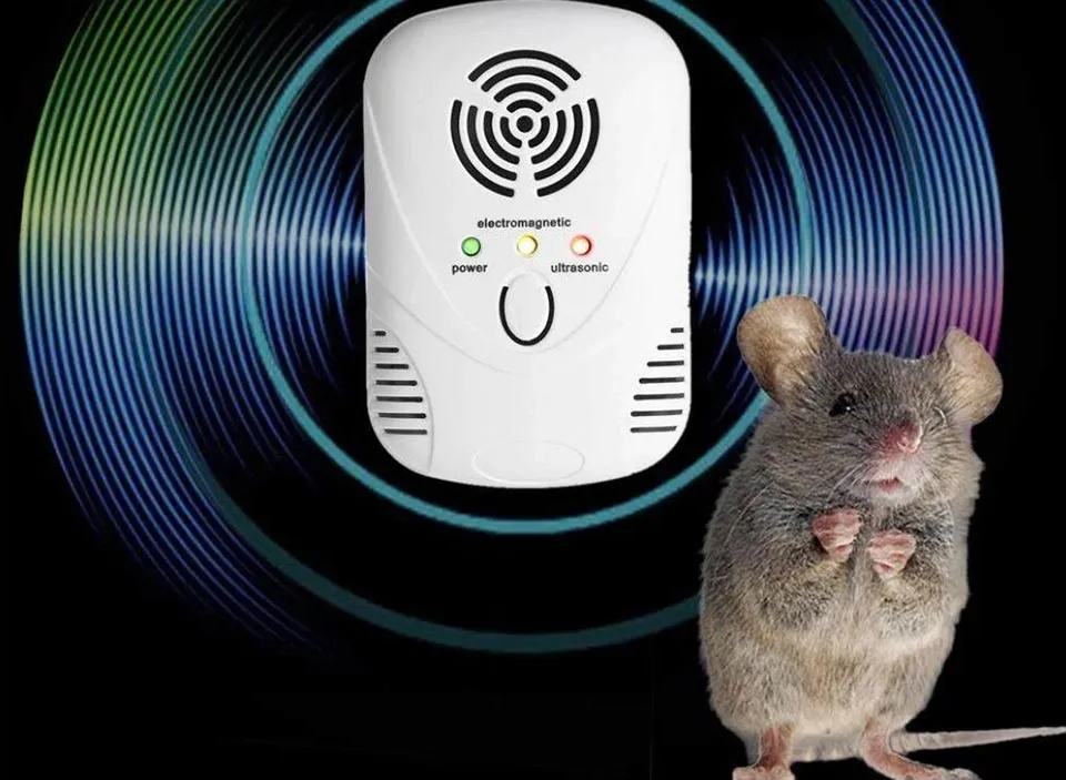 Thiết bị phát sóng siêu âm, mẹo đuổi chuột trên trần nhà bằng tần số khó chịu, không gây hại cho con người
