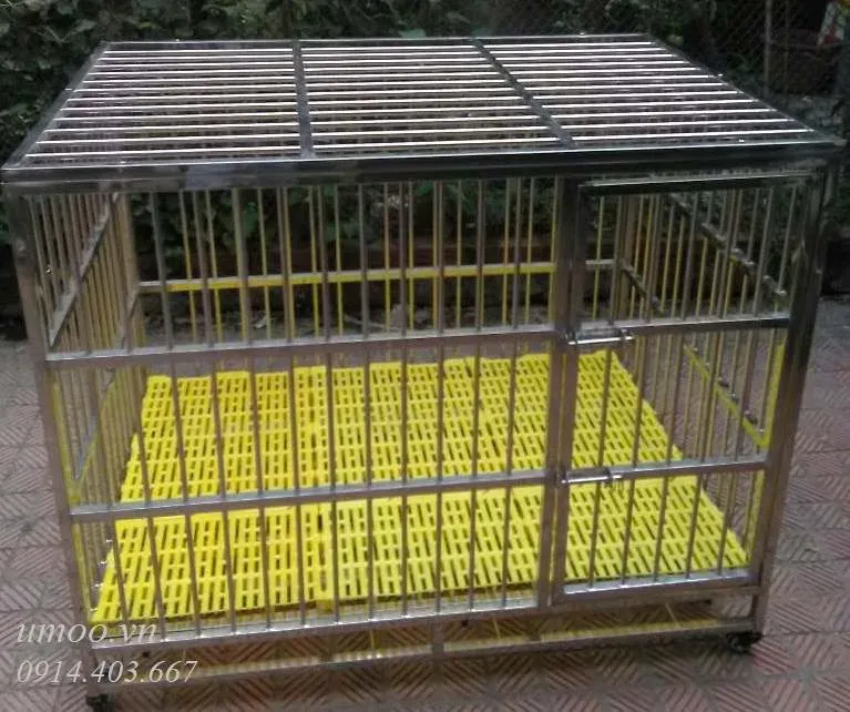 Thiết kế chuồng chó inox T40 lắp ghép đảm bảo độ bền cao