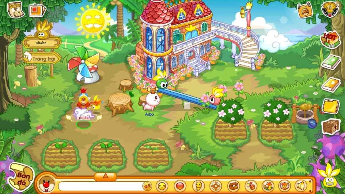 Thiết kế nhân vật và bối cảnh đồ họa 3D tinh xảo trong game vương quốc chuột chũi mobile