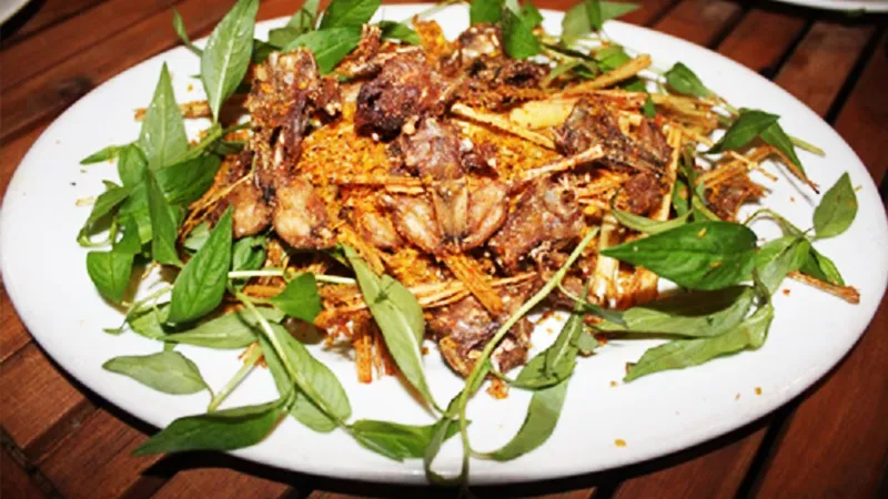 Thịt chuột đồng xào sả ớt cay nồng, phương pháp chế biến chuột cống nhum