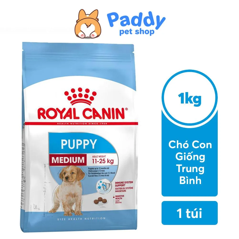 Thức ăn hạt Royal Canin Medium Puppy công thức dinh dưỡng cho chó corgi con