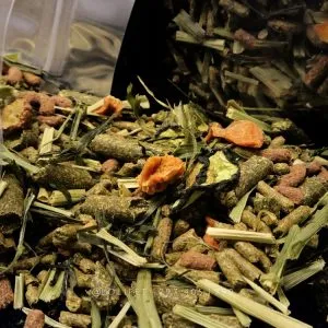 Thức ăn khô trộn cho thỏ và chuột lang, bổ sung dinh dưỡng hàng ngày