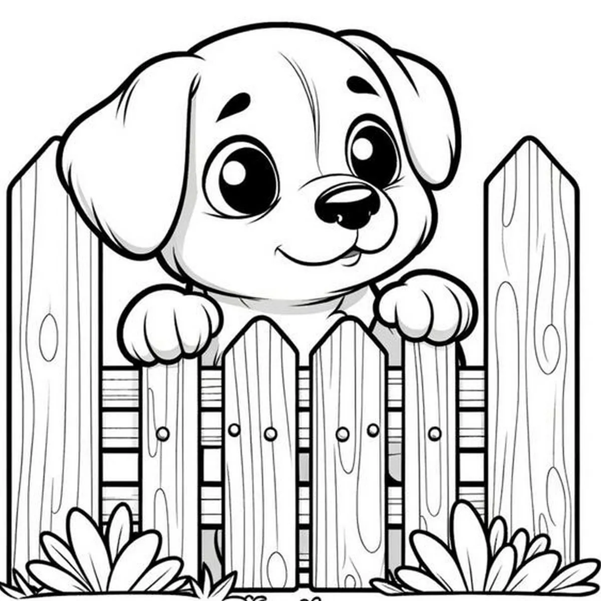 Hình con chó tô màu chú chó cảnh đáng yêu