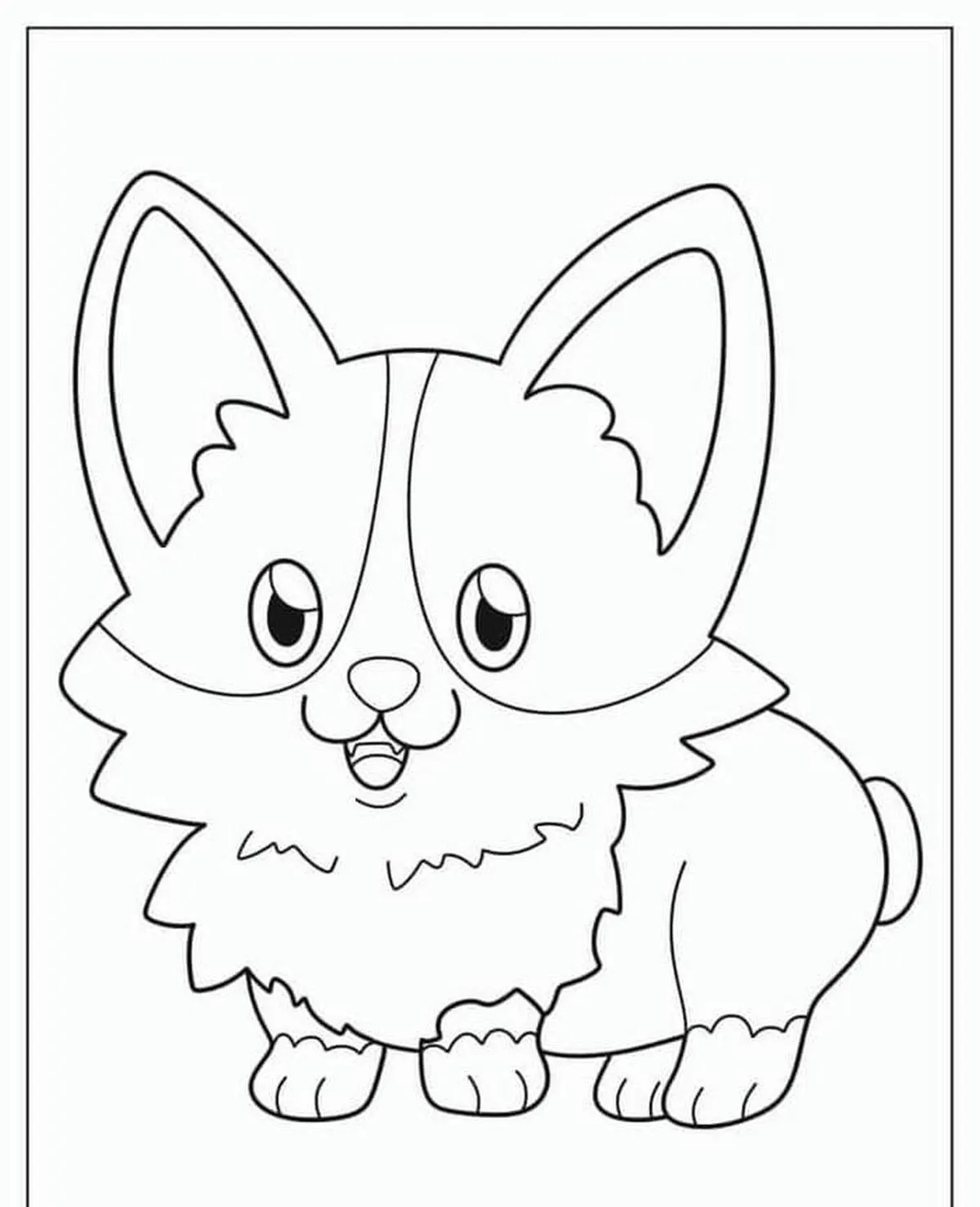 Hình con chó tô màu chú chó đang chơi đùa ngoài sân