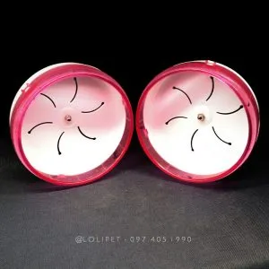 Wheel silent gắn lồng 17cm, đồ chơi vận động giảm stress cho hamster